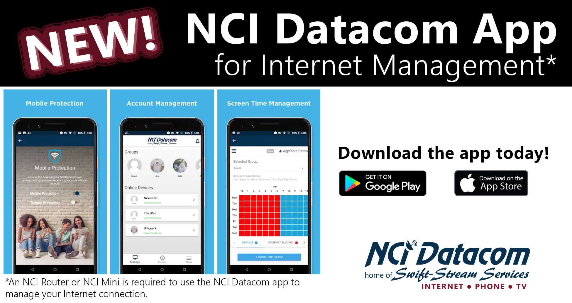 NEW! NCI Datacom App