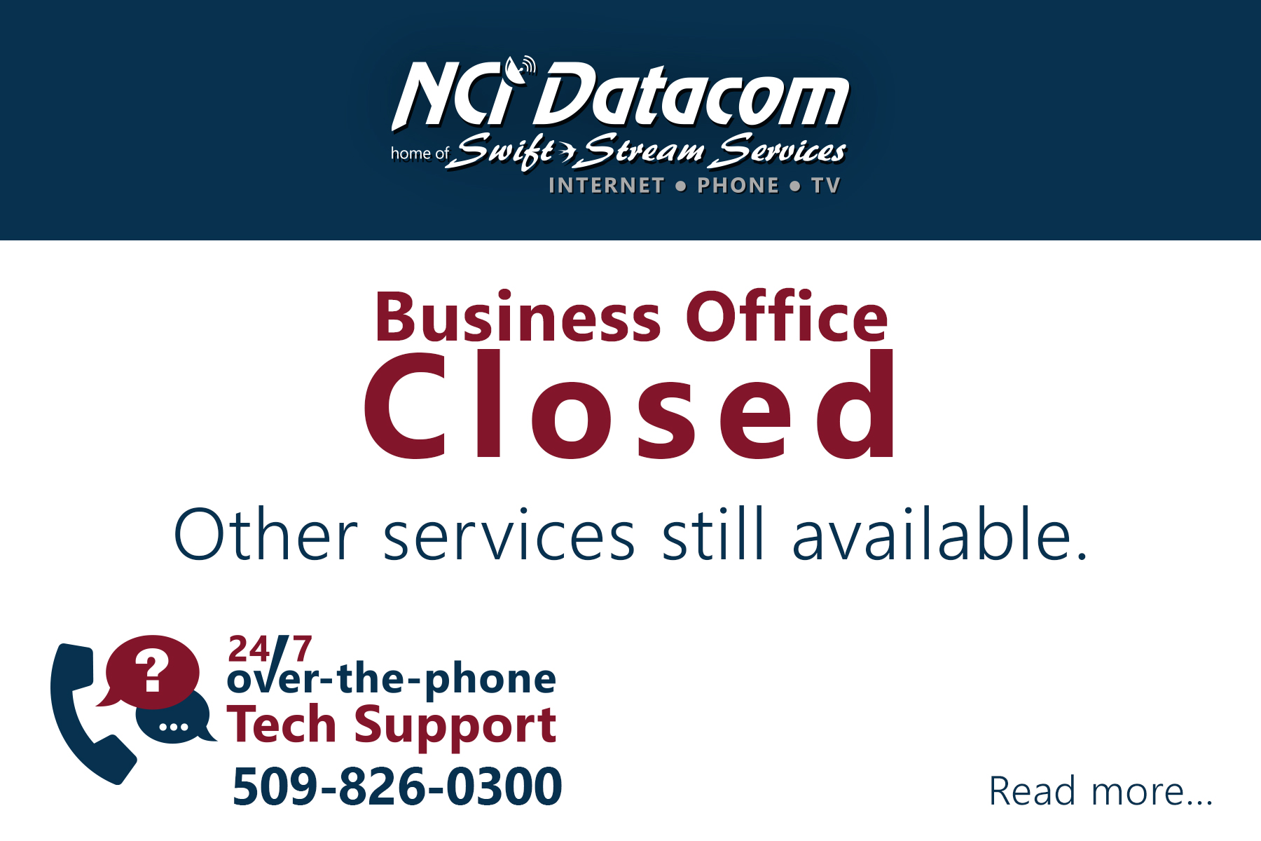 Business Office Closed